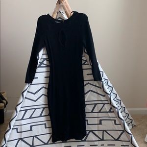 Black sweater dress